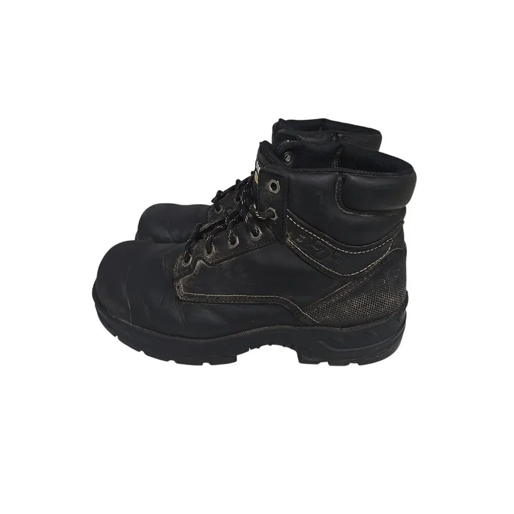 DAKOTA Men's 6'' 877 STEEL TOE STEEL PLATE Work Boots Black Size 9M - Picture 5 of 7